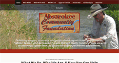 Desktop Screenshot of absarokeecommunityfoundation.org